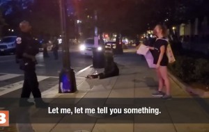 Black Police Officer Lectures White Protester About Racism