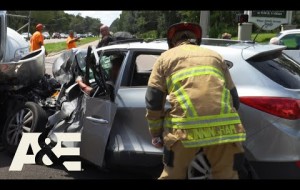 Live Rescue: Woman Trapped in Car SAVED by Firefighters