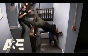 Court Cam: Deputy FLIES Down Stairs to Apprehend Escape