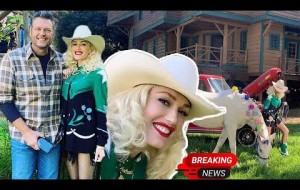 Gwen Stefani's latest look "country style"... influenced by new fiancé Blake Shelton?