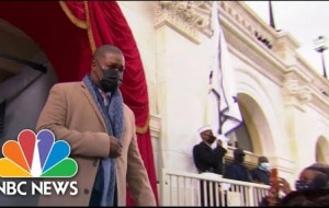 Kamala Harris Escorted By Capitol Police Officer Eugene Goodman