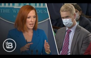 Psaki Gets Frazzled When Reporter Exposes Obama’s Super-Spreader Event